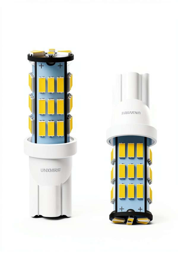 UNXMRFF LED T10 12V 6000K 1.2W 12PCS Warm White Bulb-4