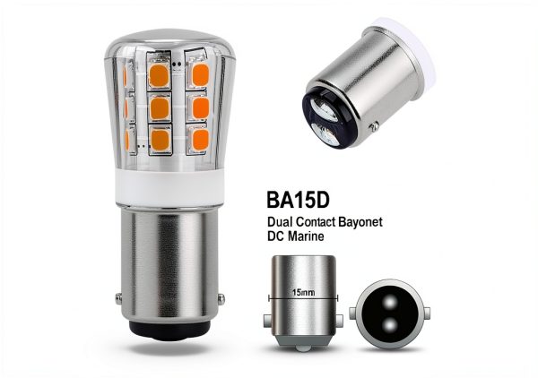 BA15D LED Bulb JOMITOP 4 Pack 3W 3000K White S8 Bayonet NonDimmable-3