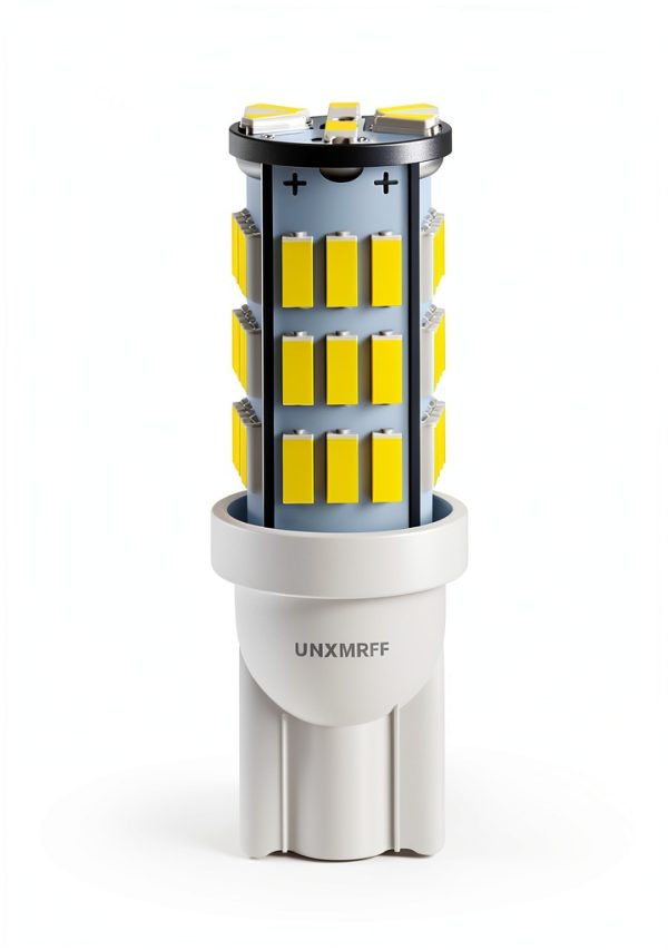 UNXMRFF LED T10 12V 6000K 1.2W 12PCS Warm White Bulb-2