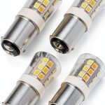 BA15D LED Bulb JOMITOP 4 Pack 3W 3000K White S8 Bayonet NonDimmable-0