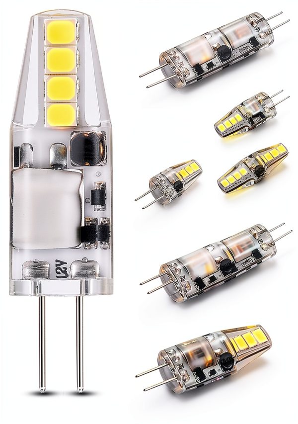G4 RV Ceiling Recessed Puck Led Lights Interior 12v Replacement Bulbs,6000K White,JC Bi-Pin G4 1.5W T3 10W-20W Equiv for Landscape Camper Trailer Motorhome Marine Boat Deck Stair Step Path 150lm,10Pcs-0