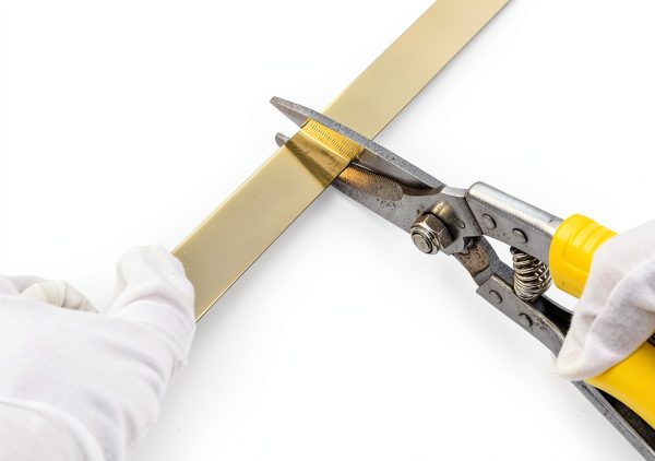 Peel and Stick Metal Molding Trim, Self-Adhesive Stainless Steel for Wall, Fireplace, Mirror Edging and Craft Decoration (Brushed Gold, 20ft x 0.6in)-2